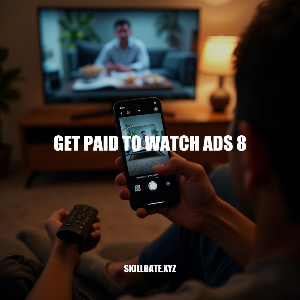 Get Paid to Watch Ads 8: A Lucrative Opportunity