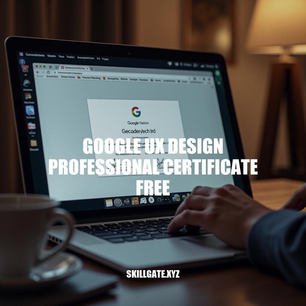 Unlock Google UX Design Professional Certificate for Free: A Game-Changer for Your Career